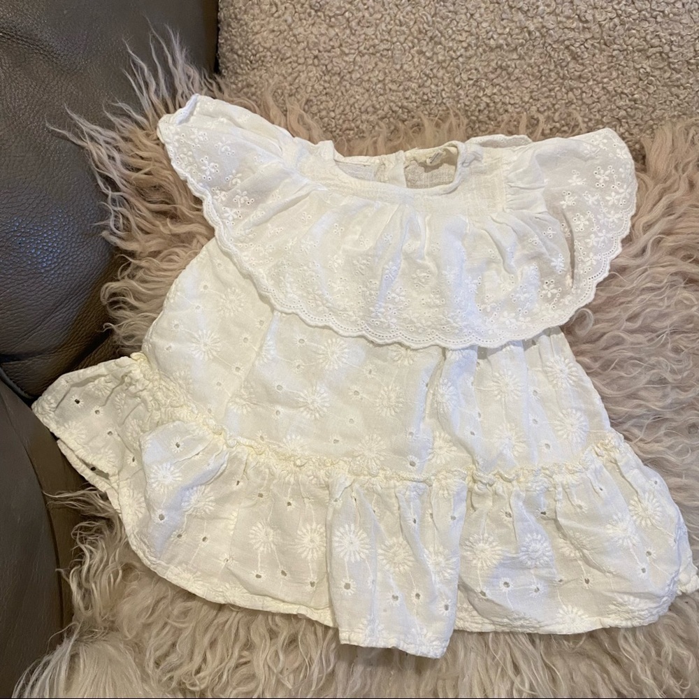 Jessica Simpson Eyelet top white Embroidery 2T